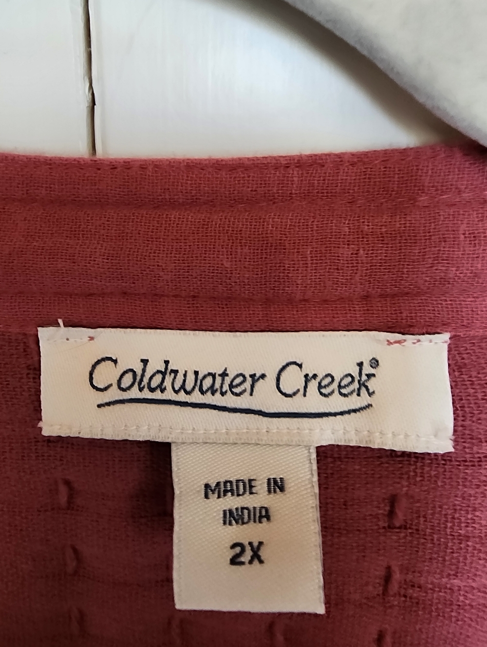 Coldwater Creek Cozy Relaxed Quilted Button-Front Women's  Jacket - Mauve 2X - Picture 2 of 5